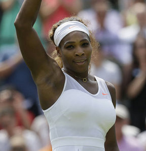 Wimbledon Tenis Turnuvası'nda tek kadınlarda son şampiyon Serena Williams, Fransız Caroline Garcia'yı 2-0 yenerek 3. tura yükseldi